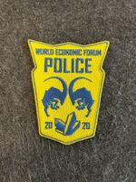 Badge WEF Police World Economic Forum Davos 2020