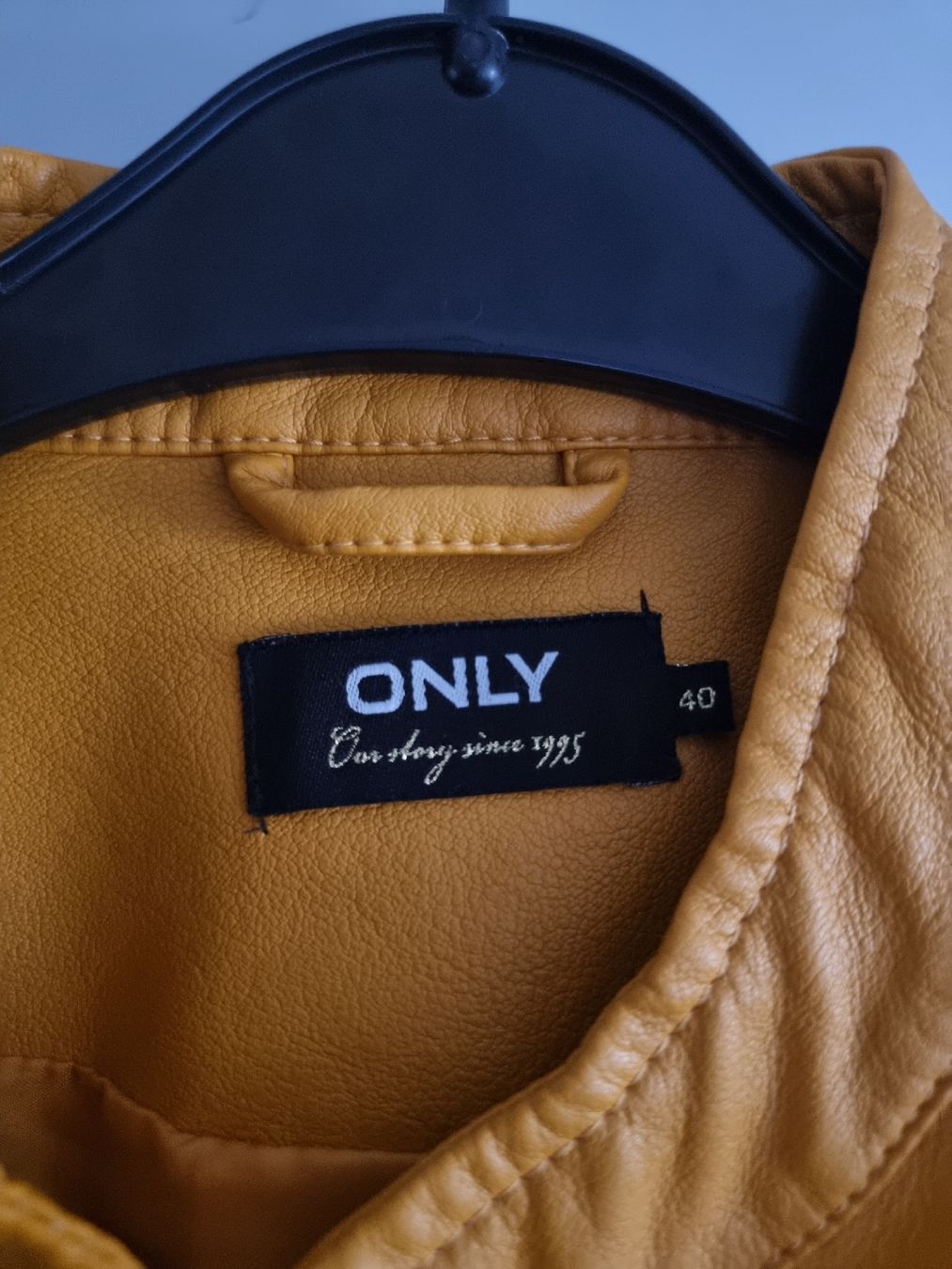 Only Giacche: ONLY Lederjacke Grösse 40, senfgelb – Nuovo (secondo la descrizione) da Neuenhof venduto da tap_mxt6 2