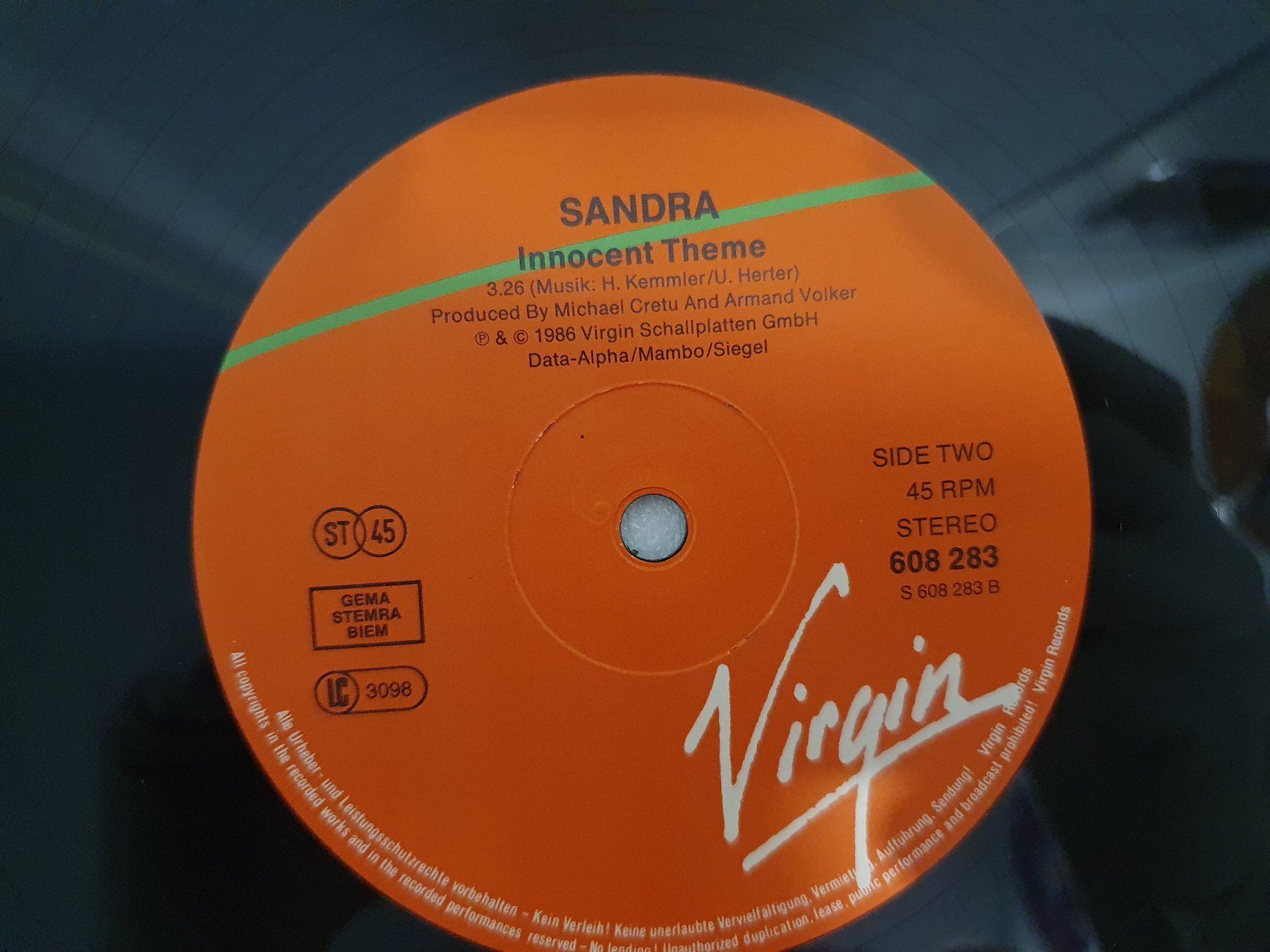 Schallplatten: Sandra – Innocent Love (Single, Synth-pop) – Gebraucht aus Uster von Vinyl-Leidenschaft 6