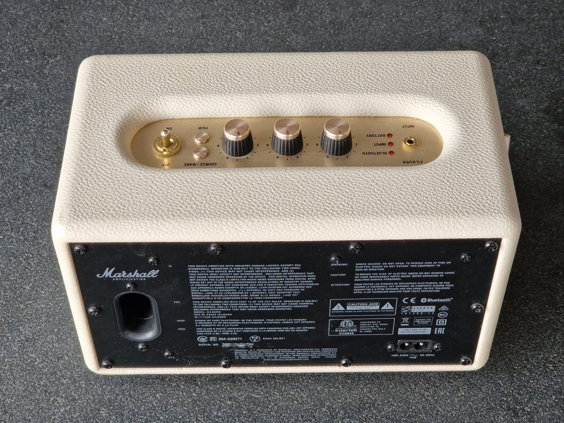 Marshall Lautsprecher: Marshall Kilburn  Bluetooth Lautsprecher Beige – Gebraucht aus Ruswil von Humubobojeje 1