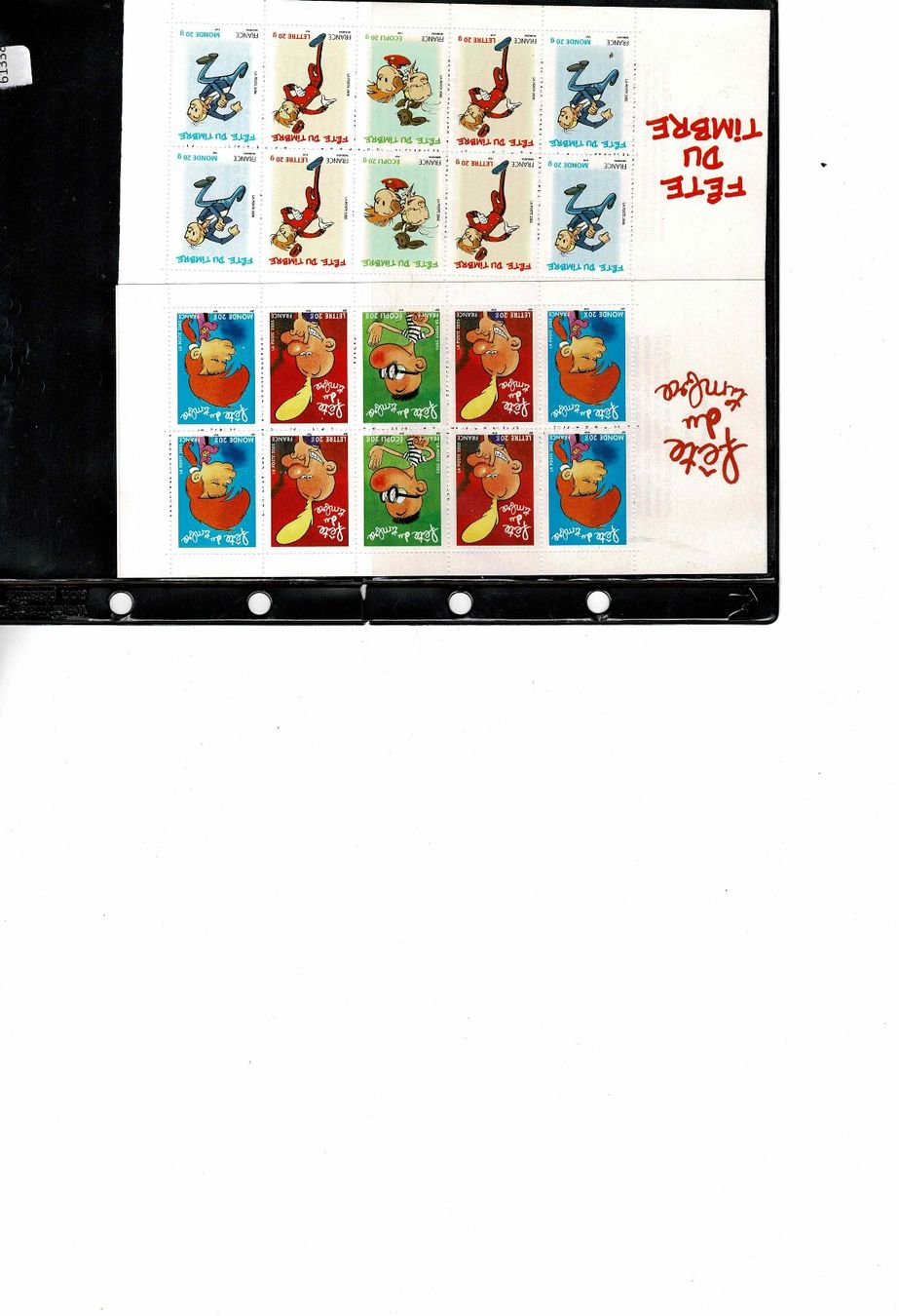 Tutti i francobolli: Fête du timbre Titeuf Tintin 2 carnets ** – Nuovo (secondo la descrizione) da Lausanne venduto da Whorvath