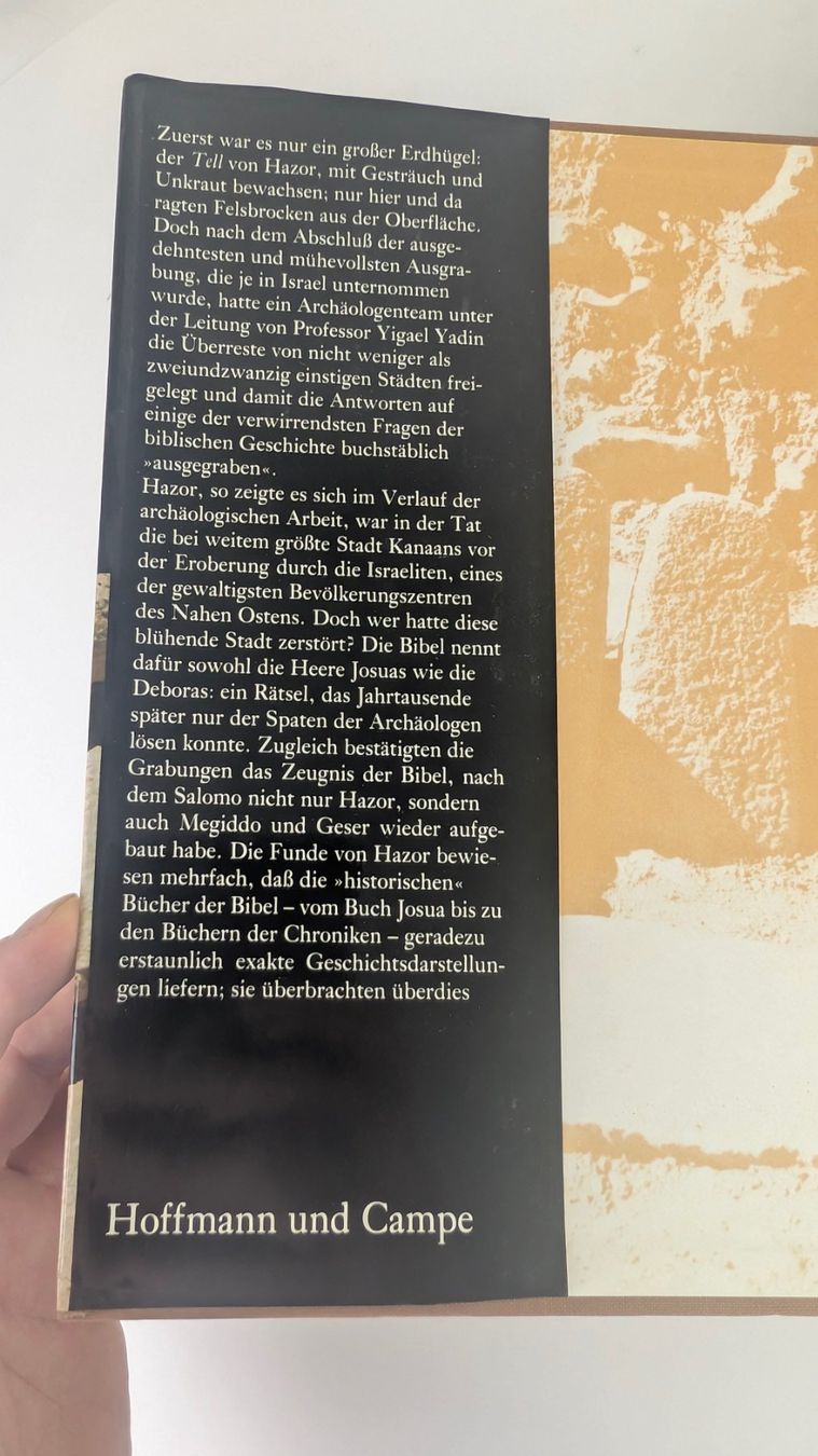 Libri: Hazor, 1976 Yigael Yadin – Usato da Zürich venduto da 1.Simon 4