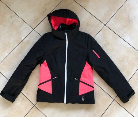 Spyder Skijacke, Damen, Gr. 38/M, Schwarz/Pink