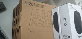 5x Logitech K120 Tastaturen + 2x B100 Mäuse  Neu/OVP