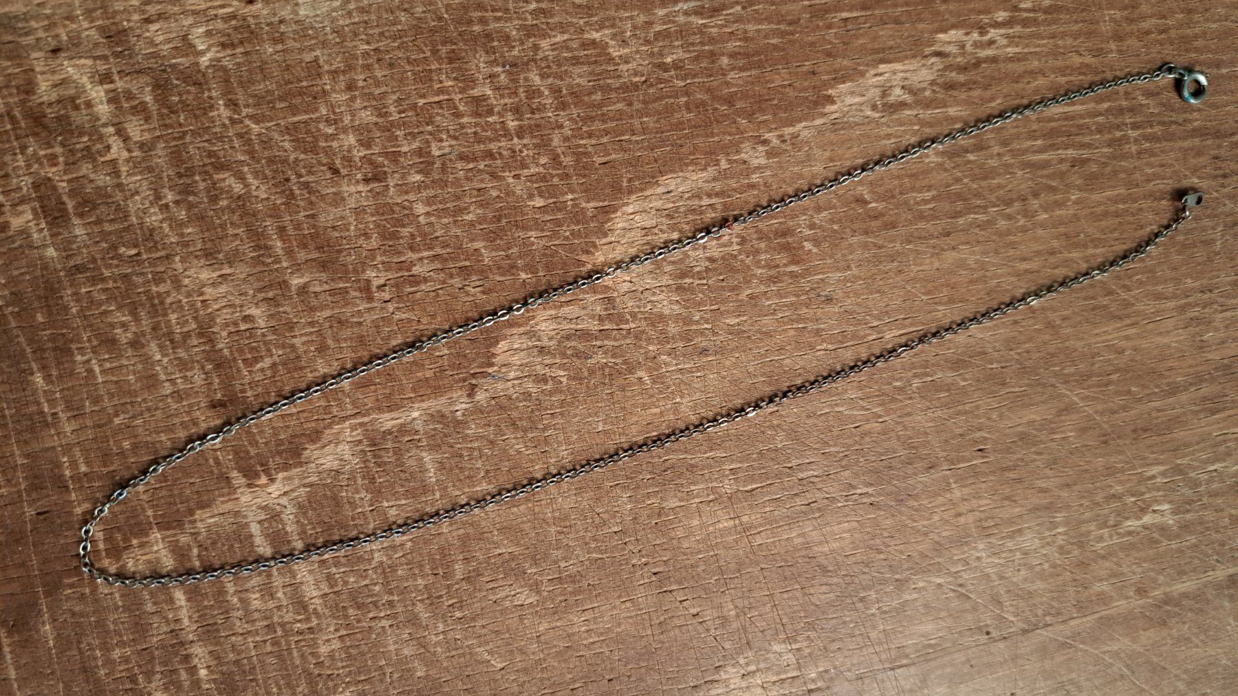 Ketten: Kette Metall sehr fein ca. 45cm lang – Gebraucht aus Ettingen von Maranathatalitha 1