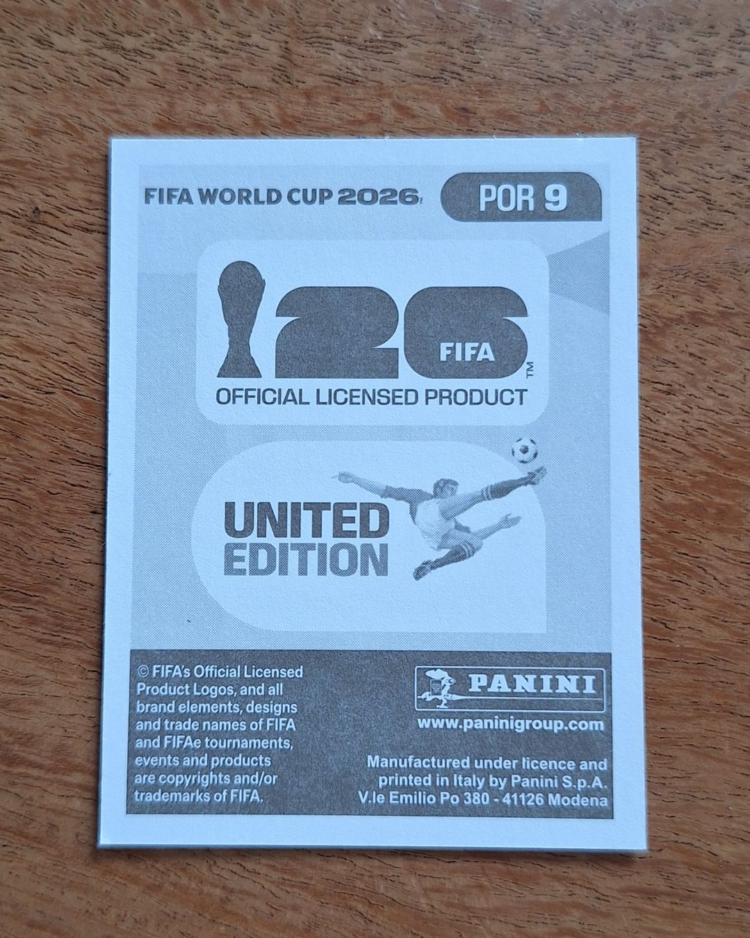 Panini Sammelbilder & Trading cards: Panini Bernardo Silva POR 9 – Neu (gemäss Beschreibung) aus Romanens von Crocette 1