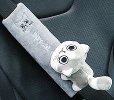 🐈 Kindersicherheitsgurt-Schulterpolster mit Plüsch Kätzchen