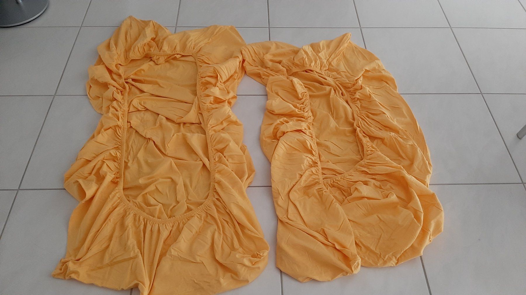 Biancheria da letto: K..134 R) Fixleintuch 2er Set Gelb – Usato da Wil SG venduto da AmandaCreations