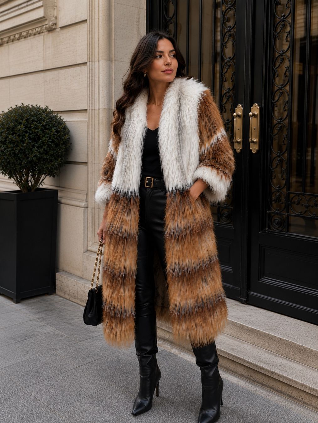 Cappotti: Fur Long Coat – Nuovo (secondo la descrizione) da Corsier-sur-Vevey venduto da Kristina.Nova