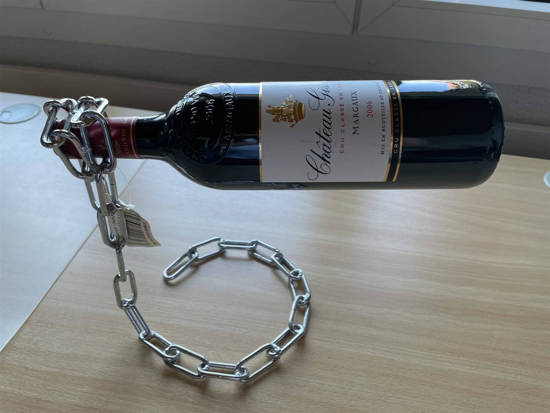 Vino: Weinflaschenhalter - schwebende Kette – Nuovo e nell'imballaggio originale da Diepoldsau venduto da preisparadies-ch