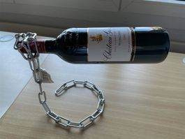 Weinflaschenhalter - schwebende Kette