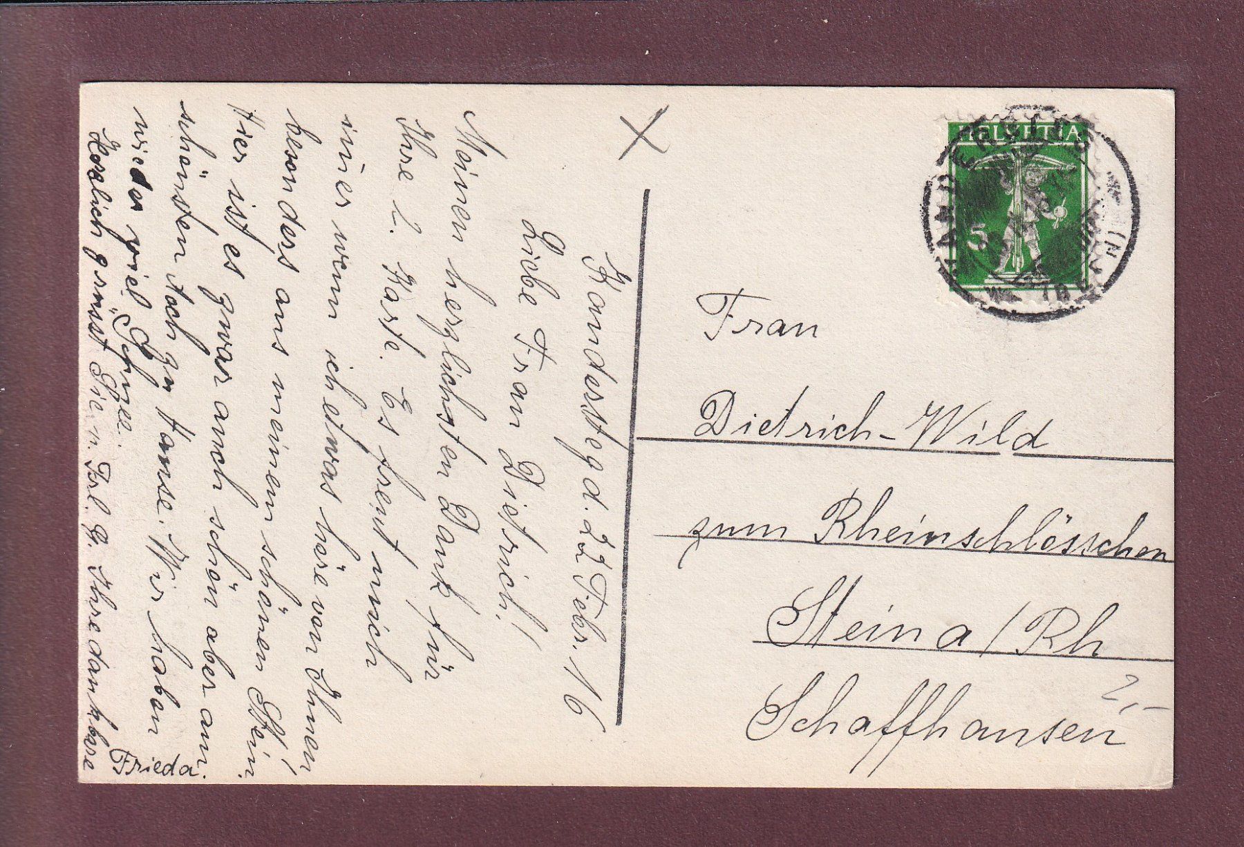 Ansichtskarten: BLÜMLISALP - 1916 – Gebraucht aus Pully von nicecards 1