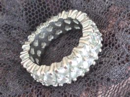 Funkelnder Cocktail Ring opulent Modeschmuck, Gr. 19 mm