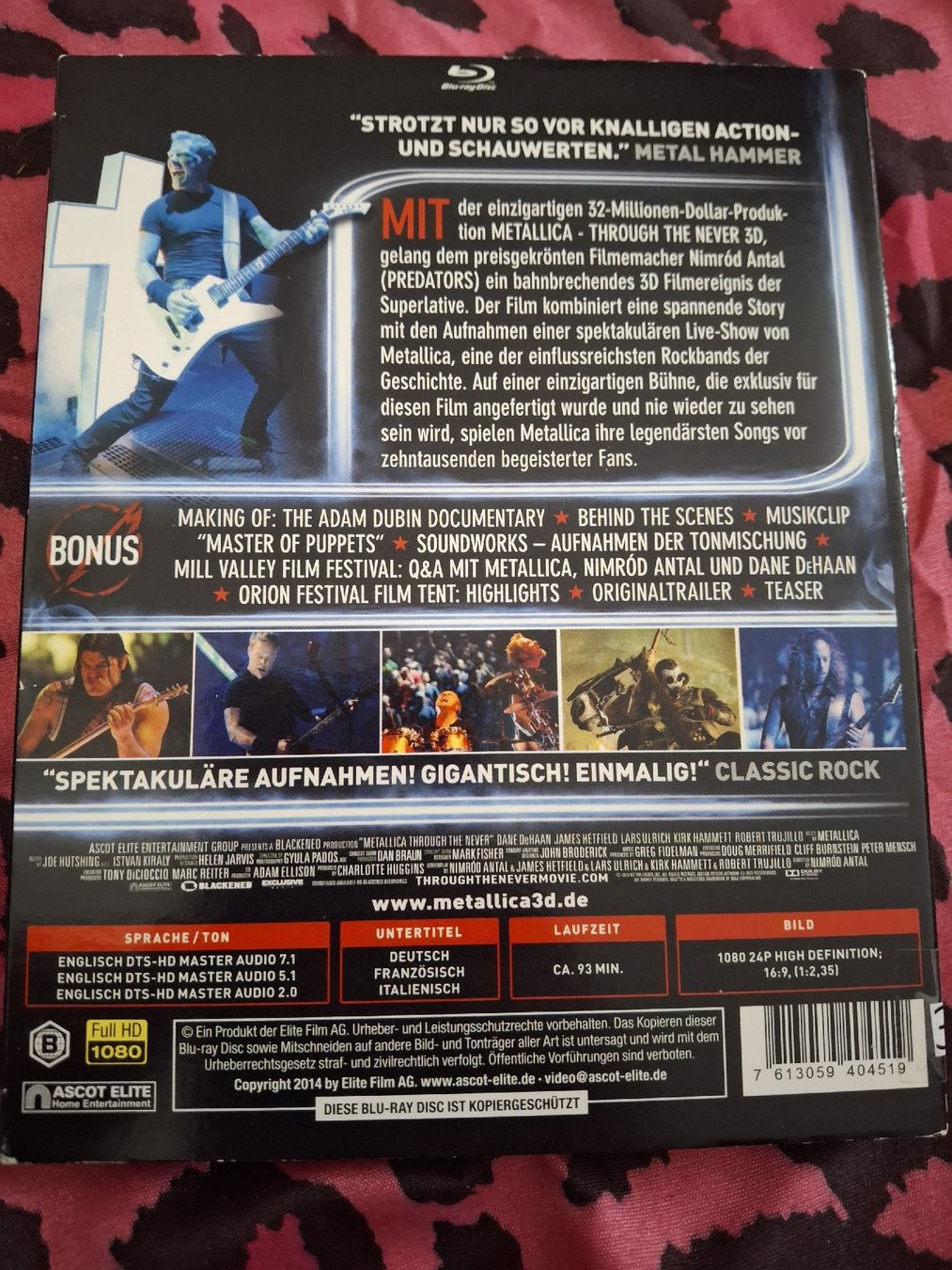 Tutti i DVDs: Metallica DVD through the never – Usato da Alpnach Dorf venduto da dek_s78g 1