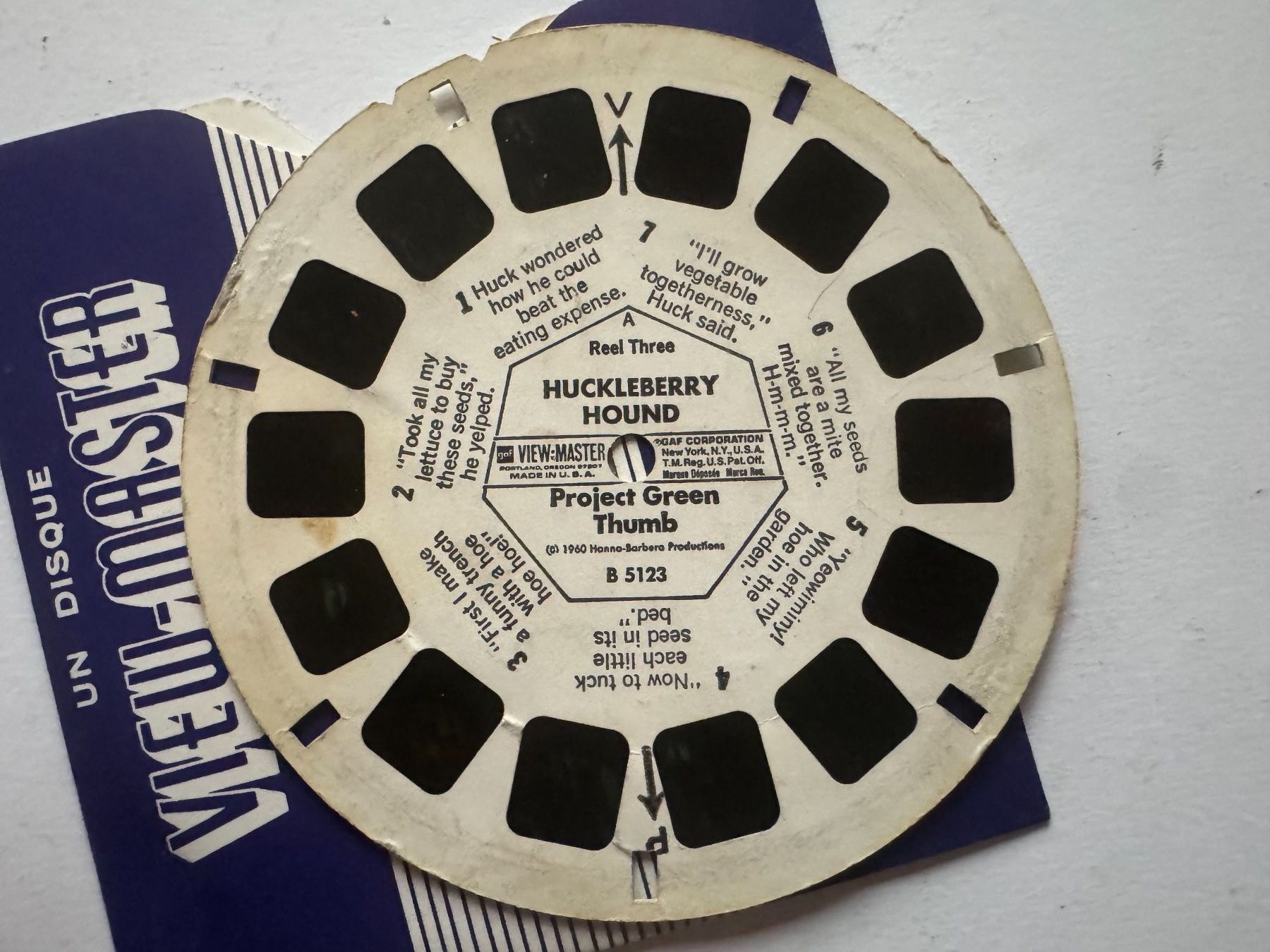 View-master Spielzeuge: View-Master 3D: Nr. B 512 HUCKLEBERRY HOUND mit Yogi Bear – Gebraucht aus Tegerfelden von siebenmacky 4