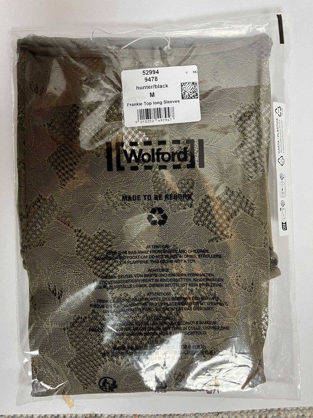 Wolford Top: WOLFORD, Langarm-Spitzenshirt Frankie, Grösse M – Nuovo e nell'imballaggio originale da Rudolfstetten venduto da gst_g7xl 5