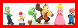 Super Mario Set Figuren Luigi Donkey Kong Peach Yoshi NES