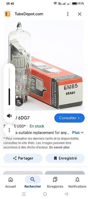 Radio: Cherche une lampe radio EM85 – Usato da Tafers venduto da jcb_rjc5