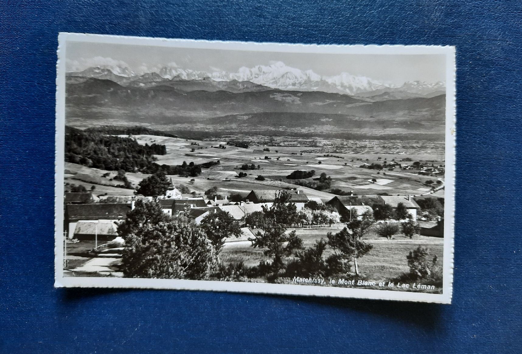 Cartoline postali: Ansichtskarte Marchissy, Mont Blanc, gest.1954 Feldpost – Usato da Marly venduto da neu-adlerauge65
