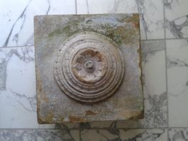 Tempelstein Sandstein Rosette Indien Original Unikat RAR