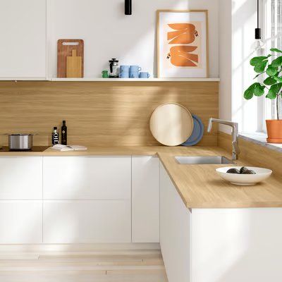 Ikea Piatti di portata: IKEA Arbeitsplatte EKBACKEN 246x2.8 Eichenachbildung – Nuovo e nell'imballaggio originale da Rothenburg venduto da IKEA_Rothenburg 4