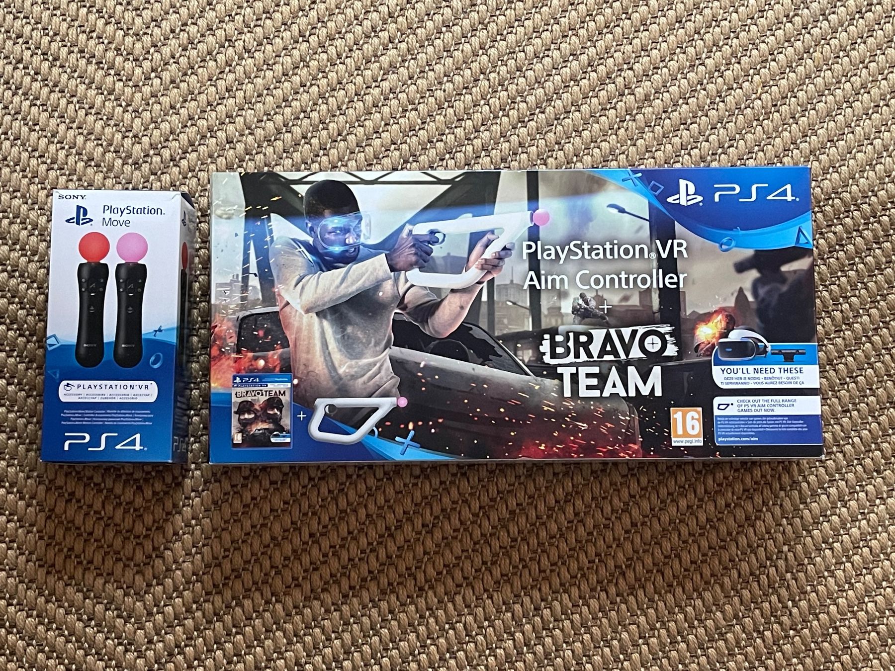 Sony Controller: Playstation VR Aim Controller + Move Controller nur OVP – Usato da Zuerich venduto da Dorsi