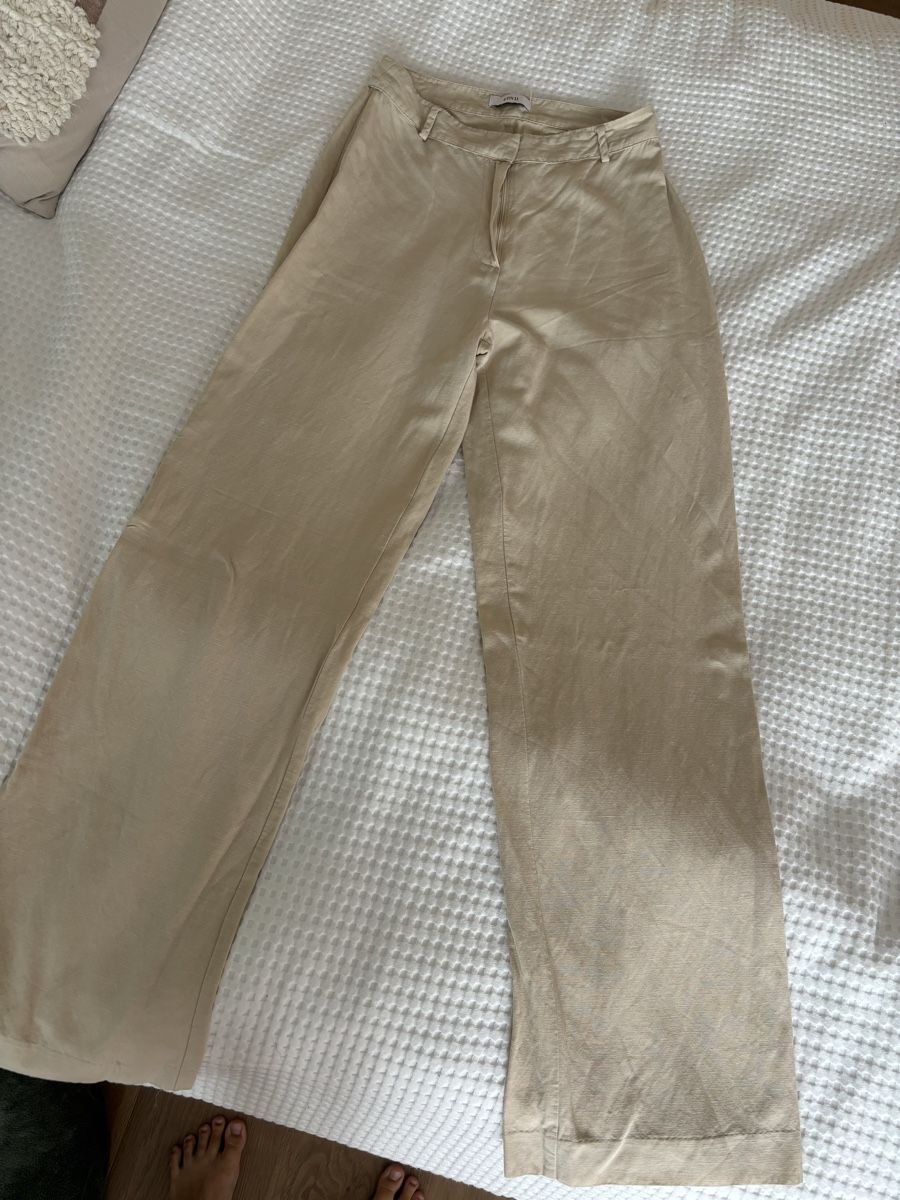 Pantaloni: linen beige wide leg pants envii – Usato da Winkel venduto da Zimtguetzli 4