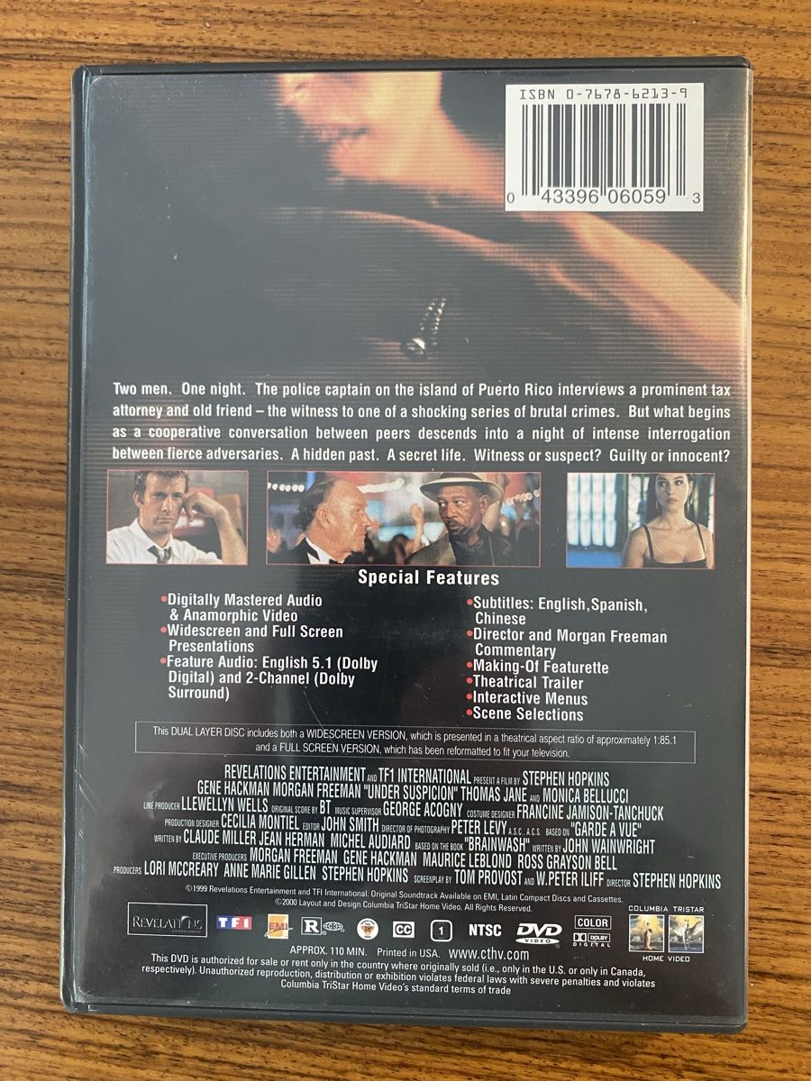 Tous les DVDs: Under Suspicion  - Code 1, US Import  – D'occasion à Rüschlikon par Granulat204 1