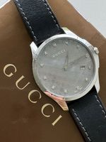 Gucci uhr, Lederarmband, mit 💎brillanten , Inkl. Box!