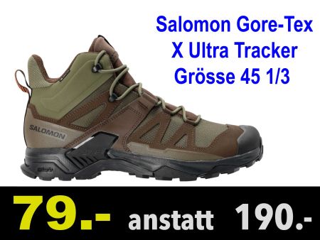 🔴 Salomon Gore-Tex Schuh X Ultra Tracker 45 1/3 /530Z