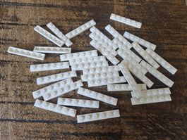 lego 3666 lot de 35 pièces White Plate 1 x 6
