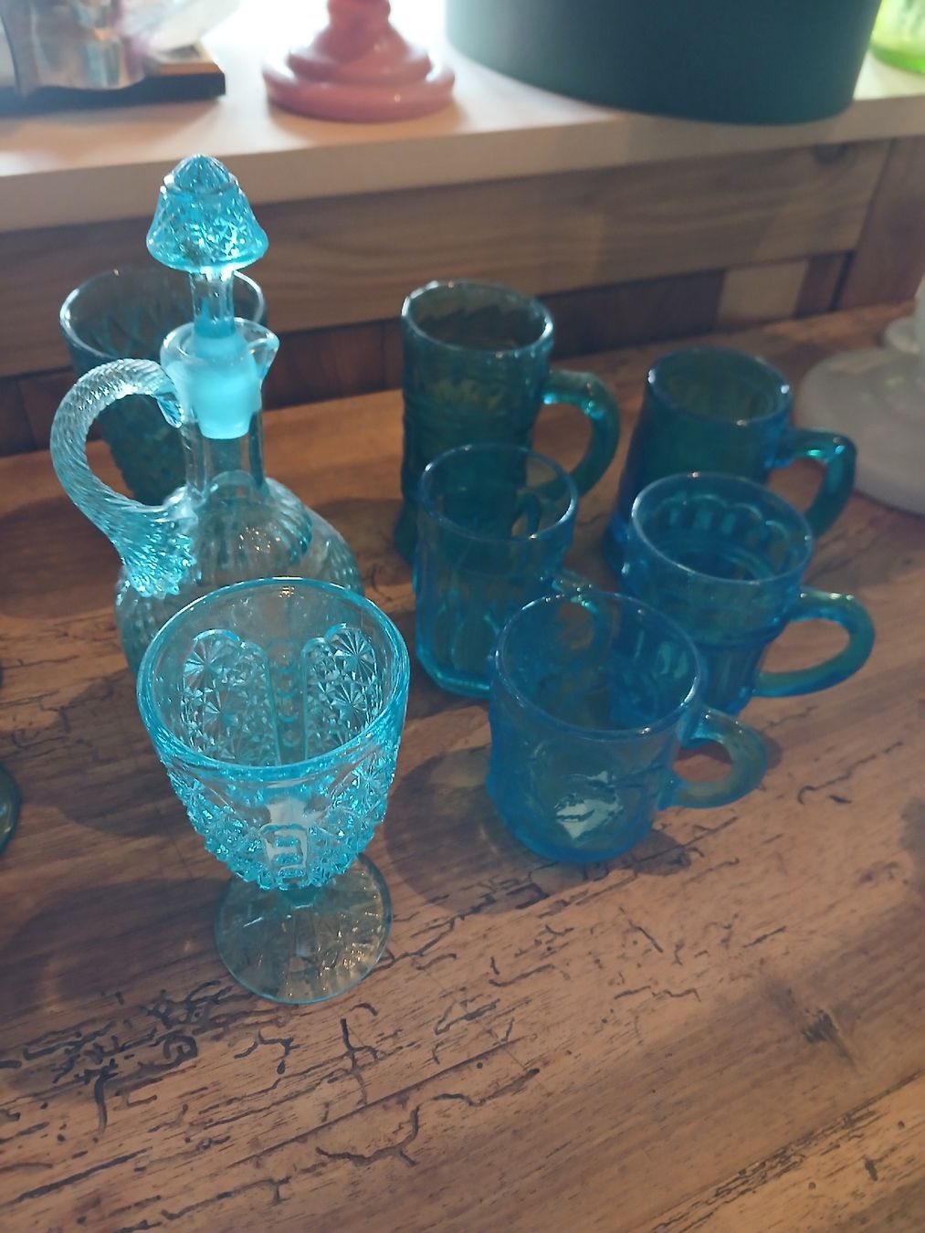 Bicchieri: Blaue Jugendstil Gläser  – Usato da Hagenbuch ZH venduto da bromaer 1