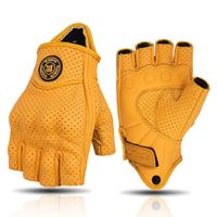 ✅ NEU PU-Leder Motorrad Fingerlose Handschuh Gr. XL