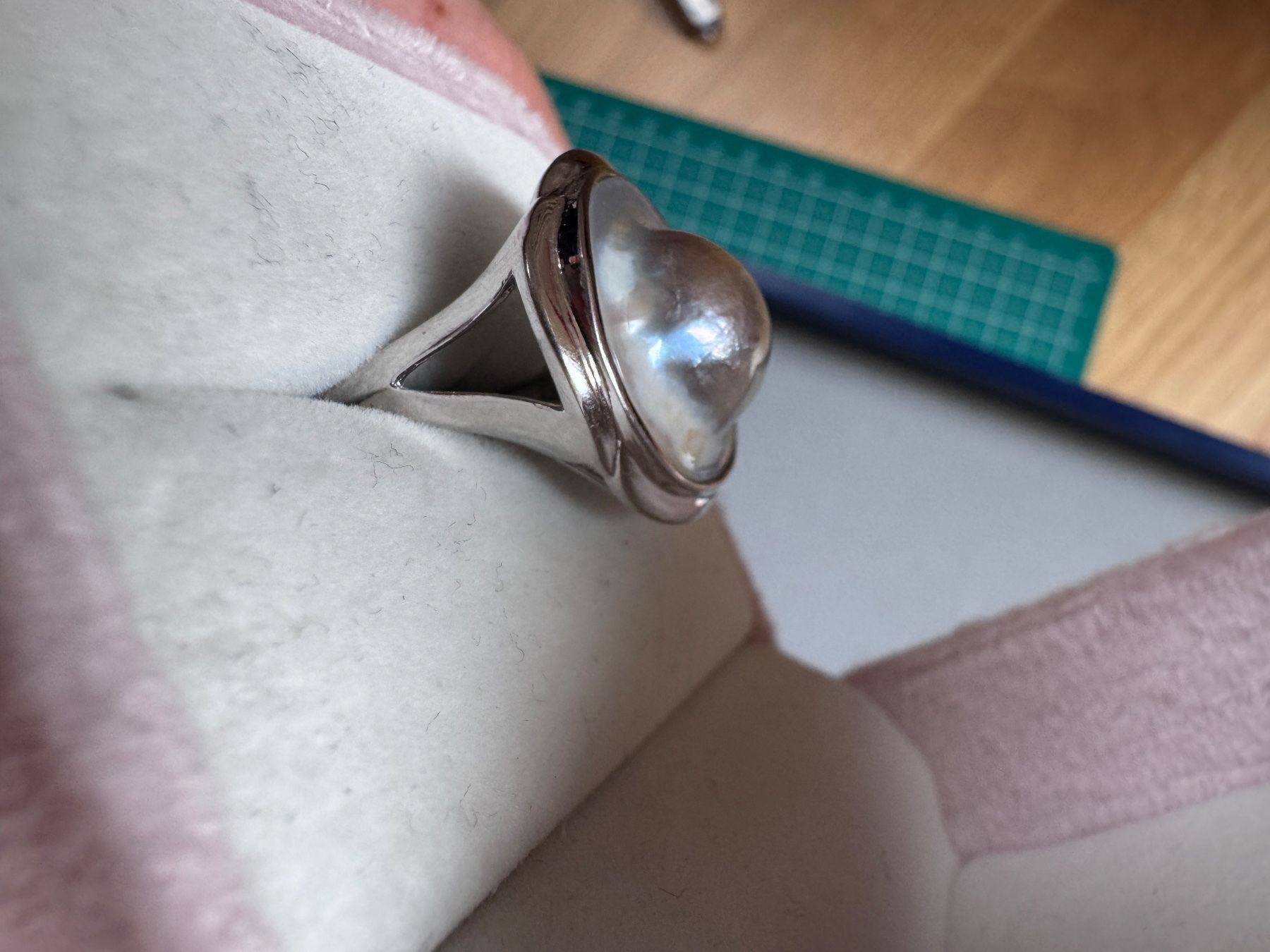 Ringe: Eleganter 925 Silberring mit Mabe Perle Gr.57 – Gebraucht aus Zürich von hanna1990 4