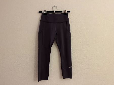 Nike Dri-Fit Leggings 3/4 dunkel lila GrS