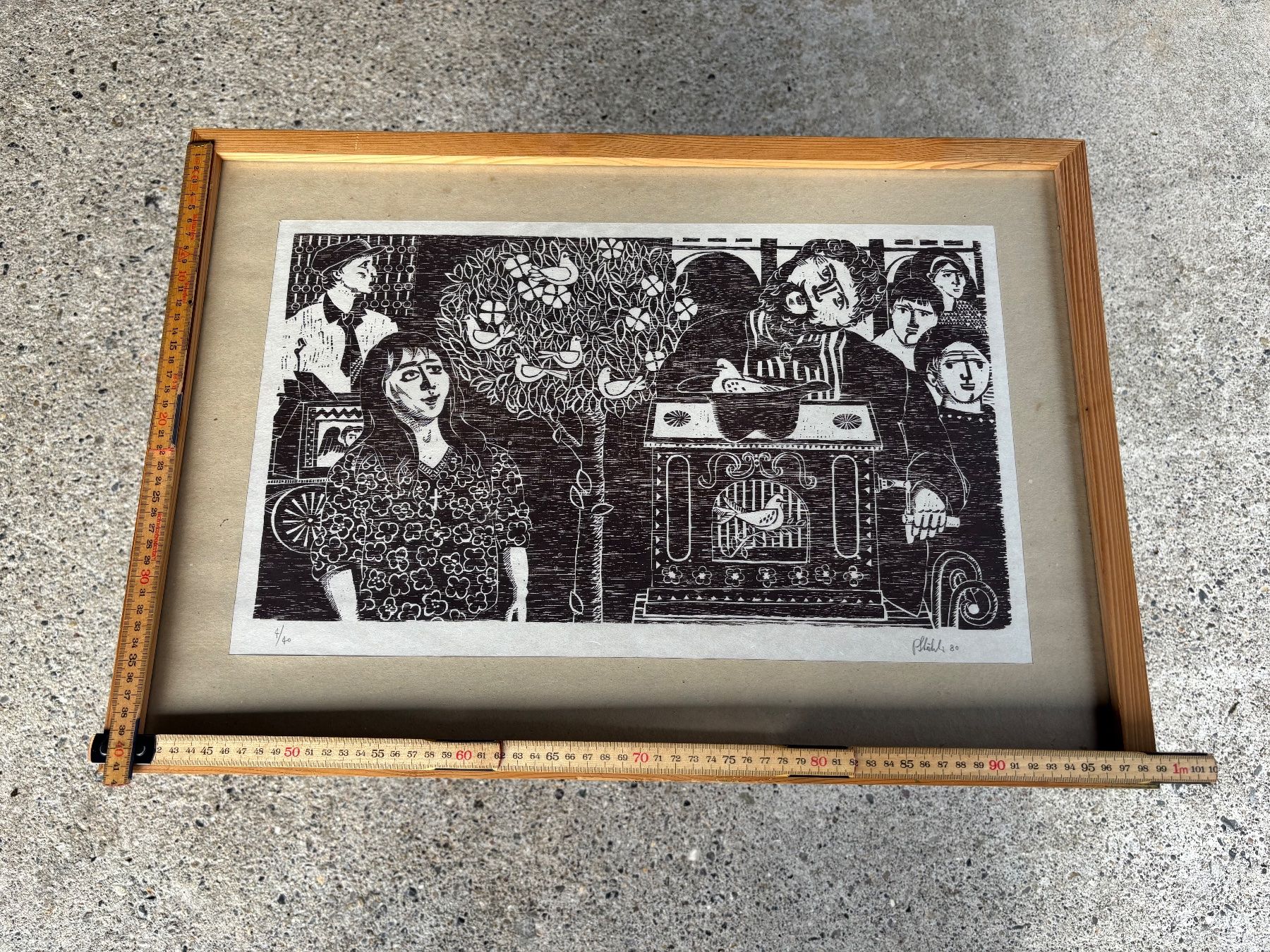 Gravures sur bois: schöner Holzschnitt von Peter Stähli – D'occasion à Feldbach par Olive1 9