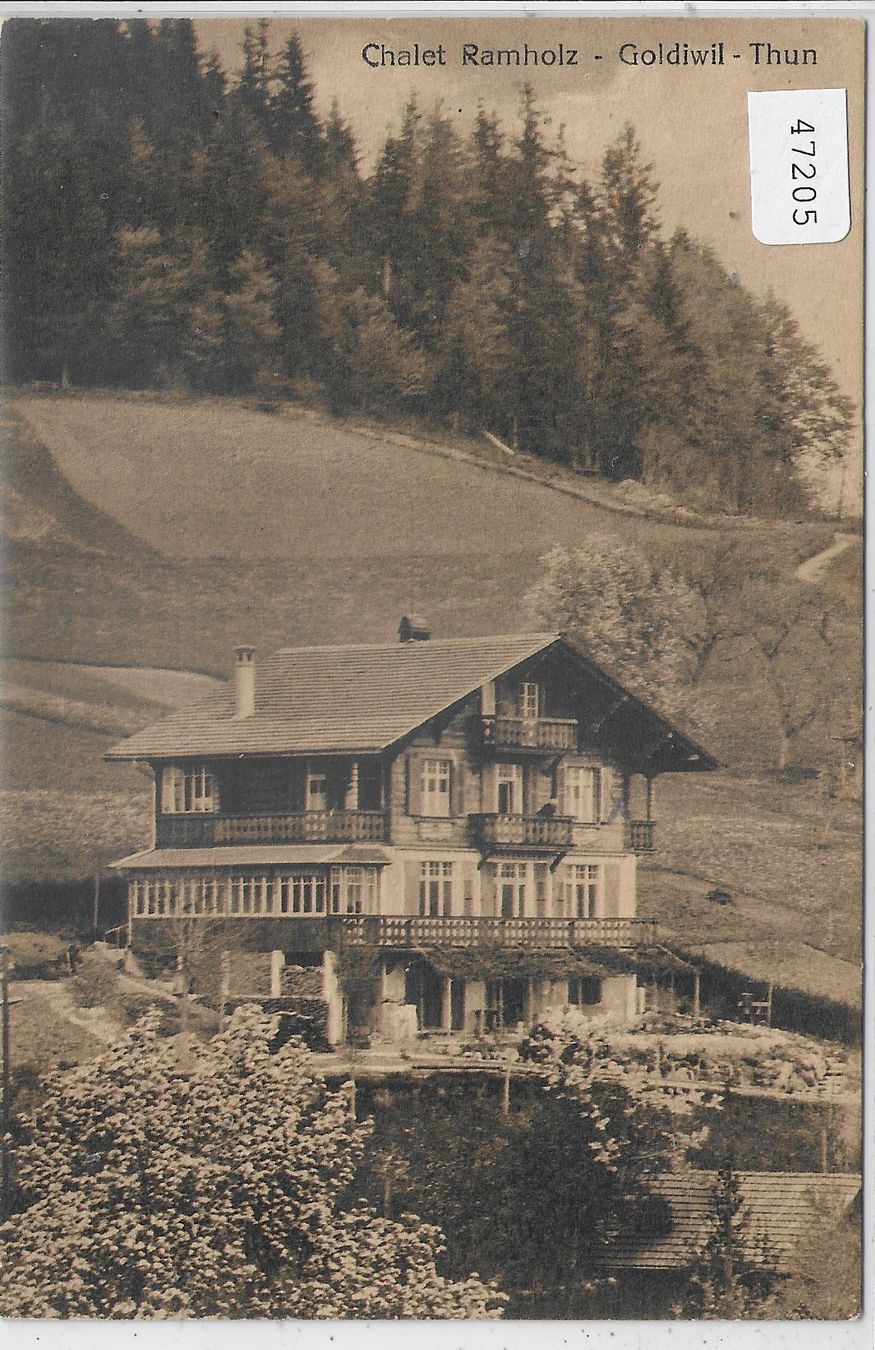 Cartoline postali: Chalet Ramholz - Goldiwil - Thun – Usato da Ettingen venduto da Kartenplanet
