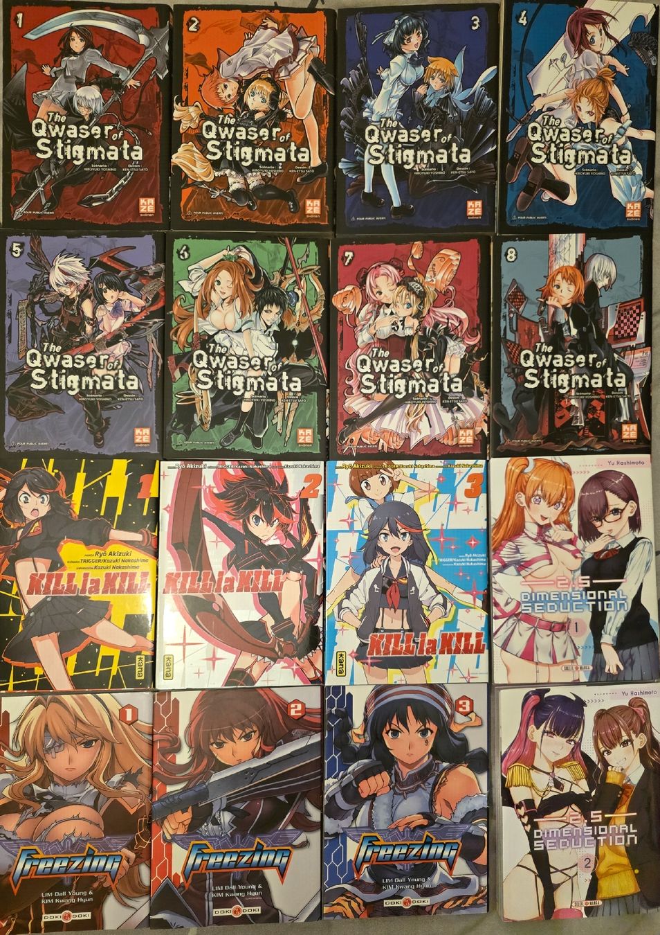 Kill La Kill, Qwaser of stigmata, Freezing ( 16 mangas fr ) (Neuf (Voir ...