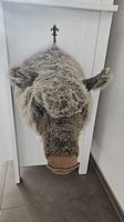 Plüschtier Wildschweinkopf für Wandmontage