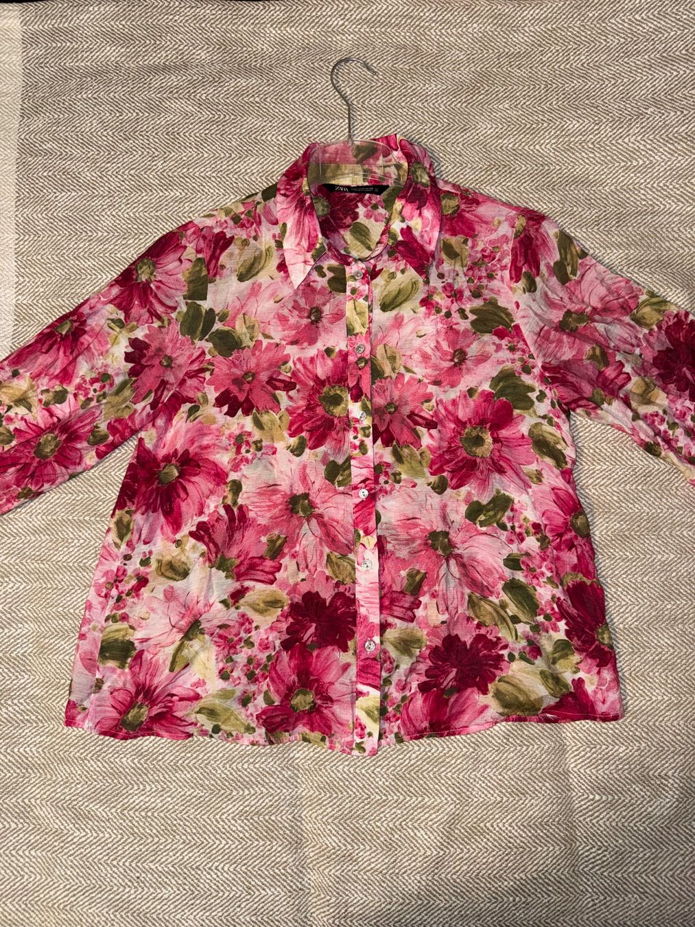 Zara Camicette: Zara Floral Rosa Bluse – Usato da Zofingen venduto da zac_spc2 2