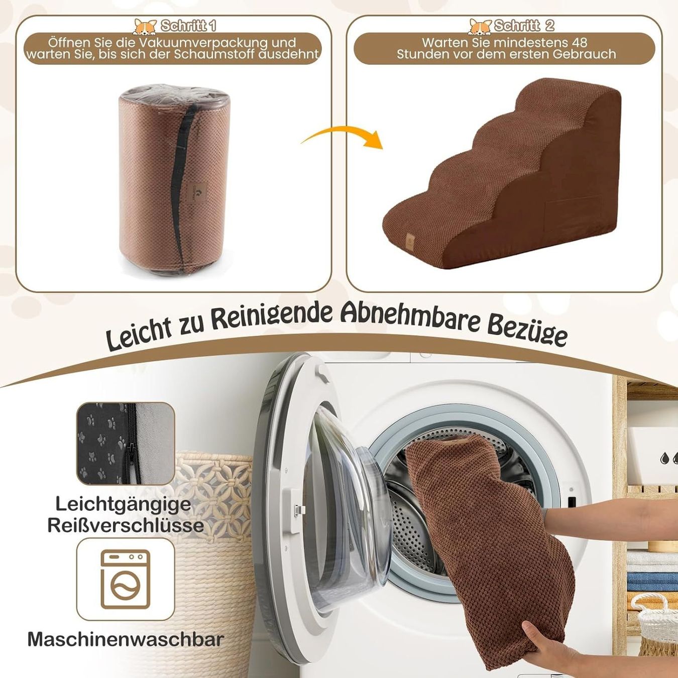 Altro in Accessori per animali: COSTWAY Hundetreppe 4 Stufen – Nuovo e nell'imballaggio originale da Bottighofen venduto da zaap 4