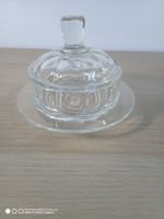 Zucker Dose aus Glas mit Deckel transparenter Zustand