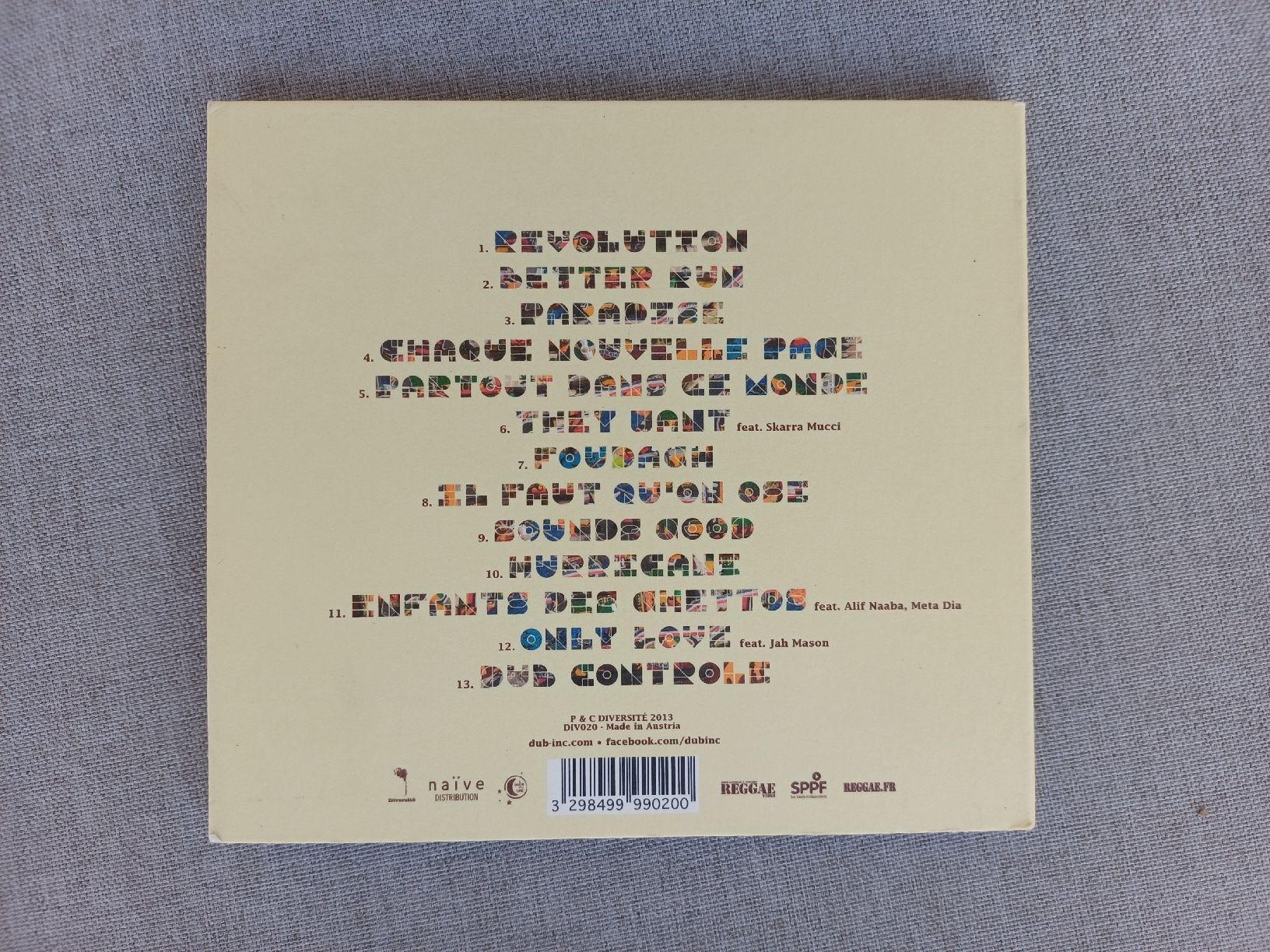 CD: Dub Inc "Paradise" CD digipak  – Nuovo (secondo la descrizione) da Begnins venduto da Drastic-Sound 1