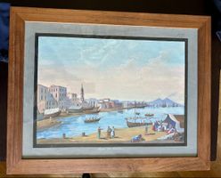 Gouache Napolitaine XlXe