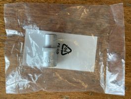 6-kant Nuss 1/4", 6mm, Chrom Vanadium, NEU