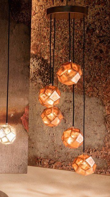 Tom Dixon Lampadari & plafoniere: TOM DIXON Etch mini Chandelier Copper – Usato da Rotkreuz venduto da CRLNSC 8