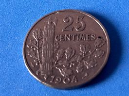 France - 25 Centimes 1904