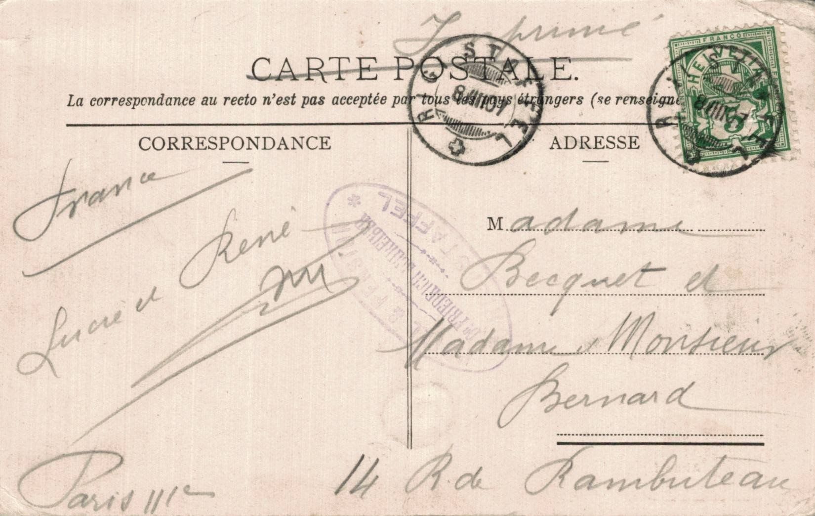 Cartoline postali: Alte Ansichtskarte Altdorf Uri, seltene Topographie. 1907 – Usato da Luzern venduto da Kartenansicht 1