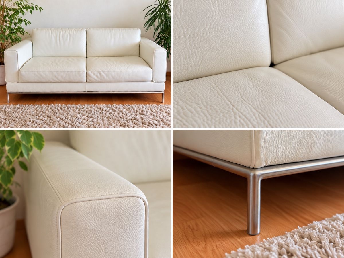 Divani: 3er-Ledersofa (cremeweiss) – Usato da Waltenschwil venduto da Ell_a 1