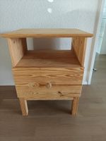 Nachttisch Holz mit Schublade und Ablagefläche